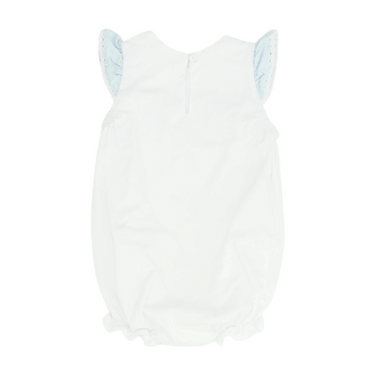 White Polka Dot Sleeveless One-Piece
