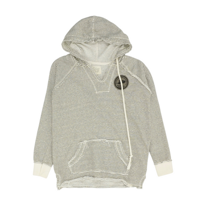White Purdue Boilermakers Striped Hoodie Pullover