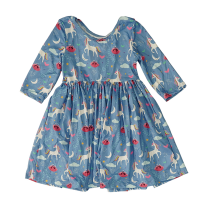 Blue Print Dress
