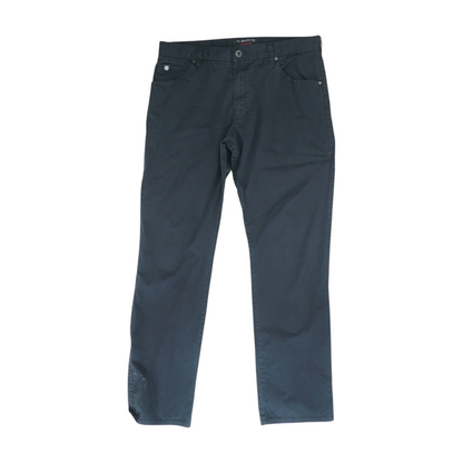 Black Striped Regular Jeans