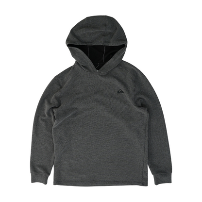 Gray Solid Hoodie Pullover