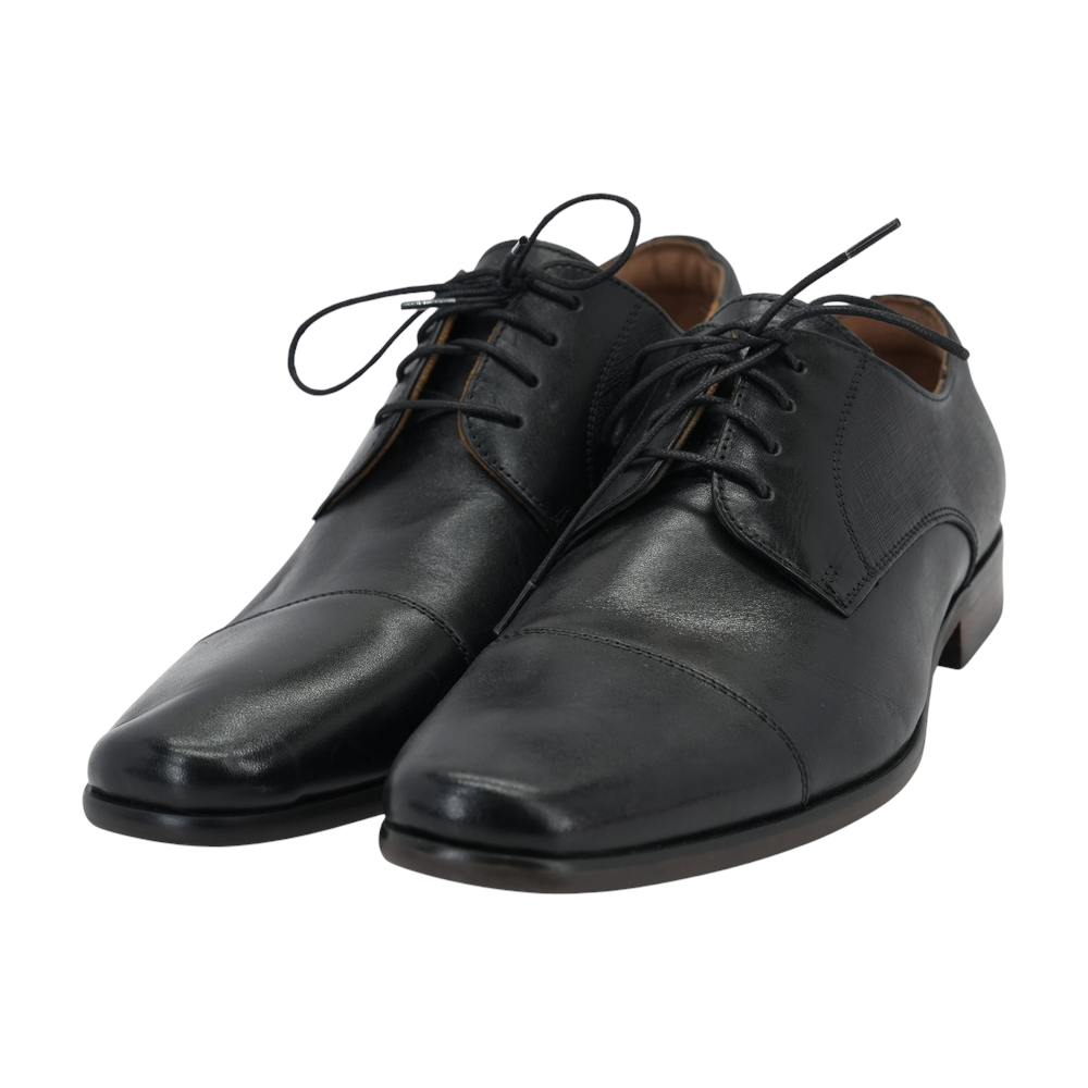 Black Lace-Up Dress Shoes