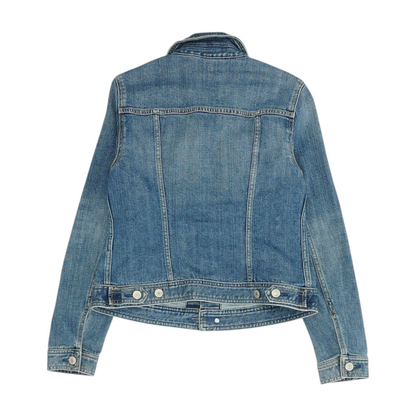 Talbots Blue Solid Denim Jacket – Image 2
