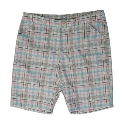Pink Plaid Active Shorts