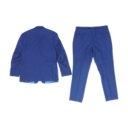 Blue Solid Suit