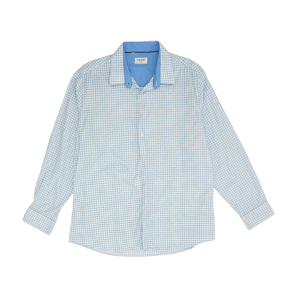 Blue Check Long Sleeve Button Down