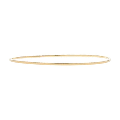 14K Gold Plain Bangle Bracelet