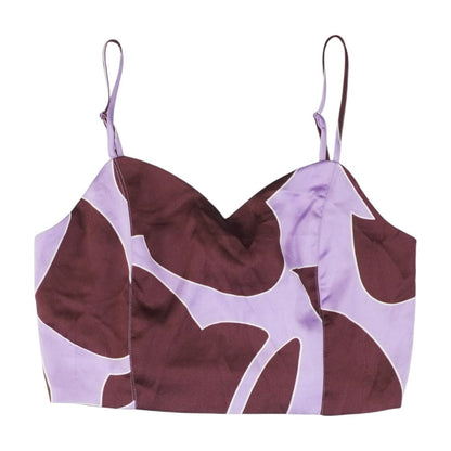 Purple Misc. Sleeveless Blouse