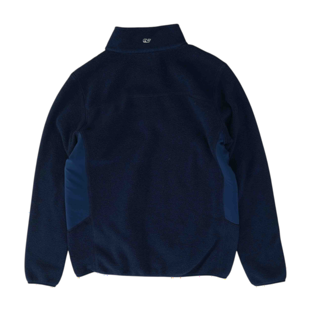 Navy Solid Fleece Pullover