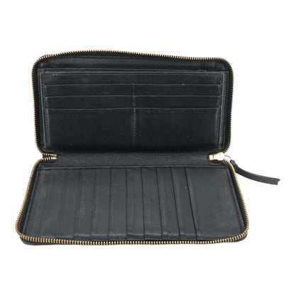 Black Jumbo GG Long Leather Wallet
