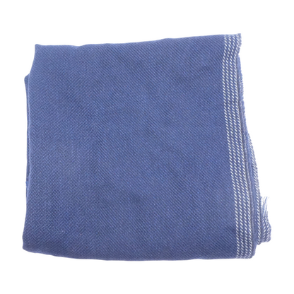 Navy Striped Scarf