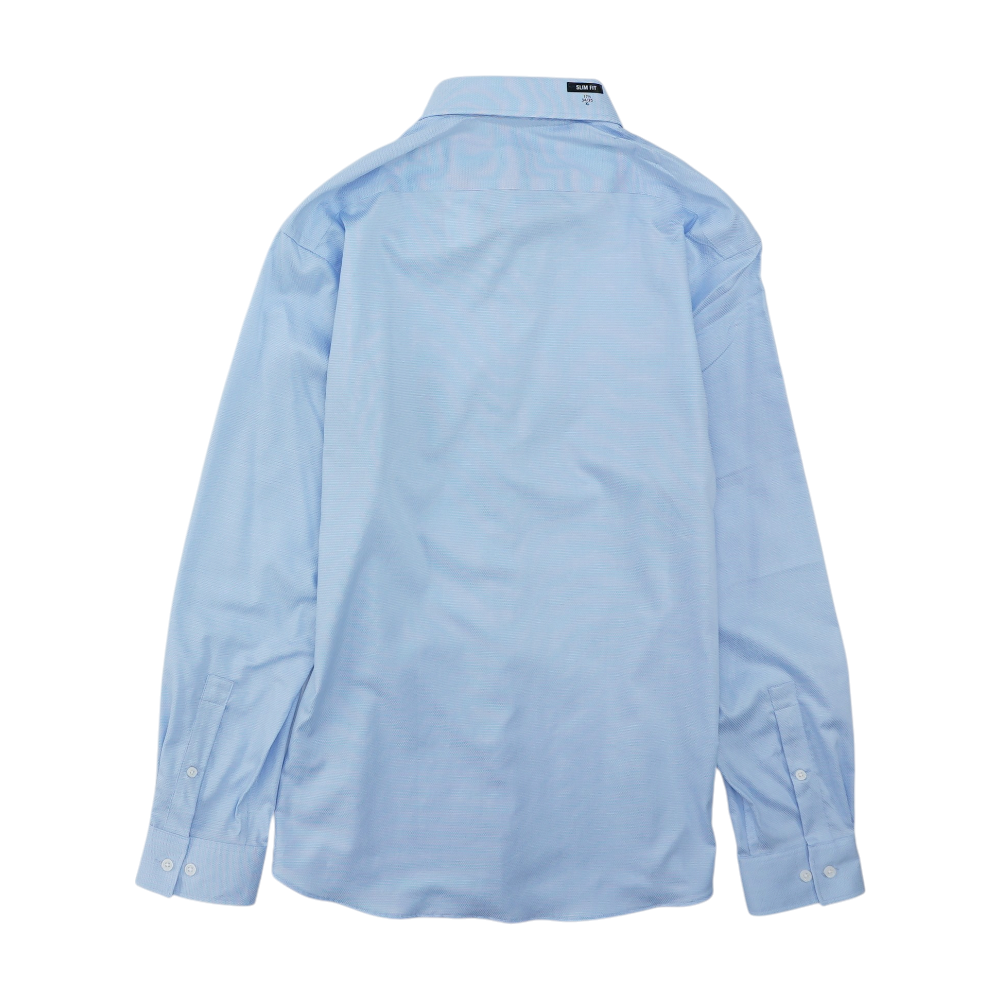Blue Print Long Sleeve Button Down