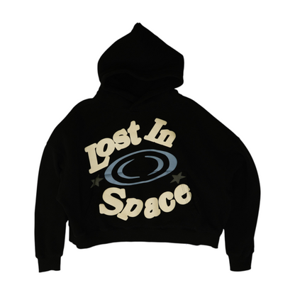 Black Solid Hoodie Pullover