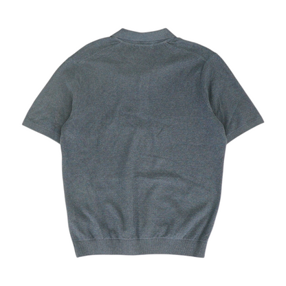 Navy Solid Short Sleeve Polo