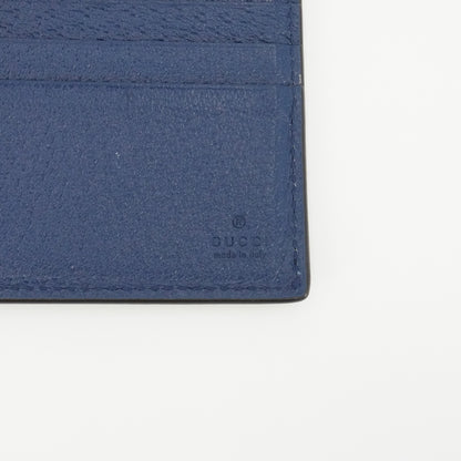 Blue GG Marmont Bi-Fold Card Case Wallet