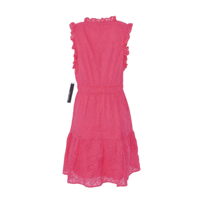 Pink Floral Midi Dress