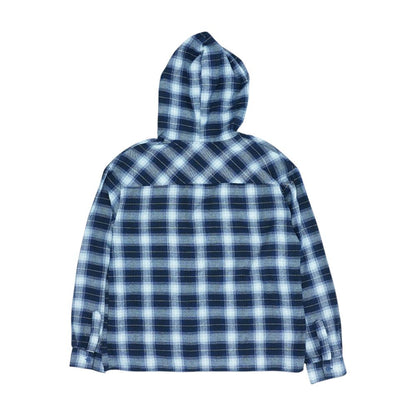 Navy Plaid Flannel Button Down