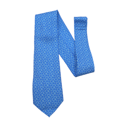 Blue Floral Neck Tie