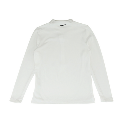 White Solid 1/4 Zip Pullover