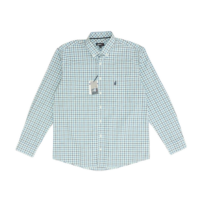 Black Plaid Long Sleeve Button Down