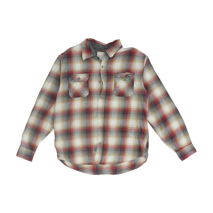 Red Plaid Long Sleeve Button Down