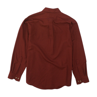 Vintage Wool Plaid Long Sleeve Button Down