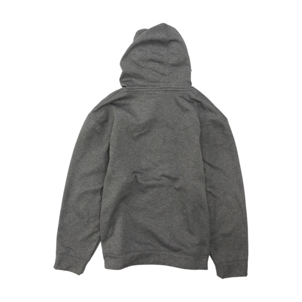 Gray Solid Hoodie Pullover