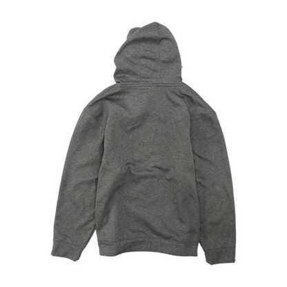Gray Solid Hoodie Pullover
