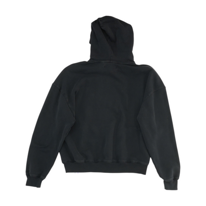 Black Solid Hoodie Pullover