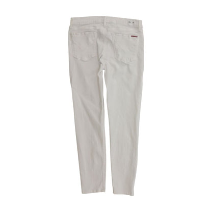 White Solid Skinny Leg Jeans
