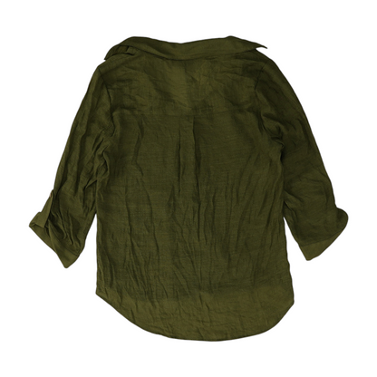 Green Button Down