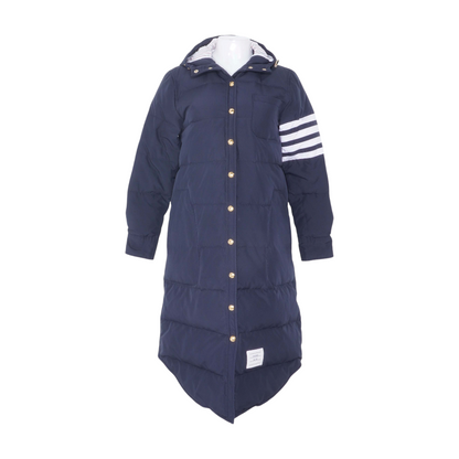 Navy 4-Bar Down Coat