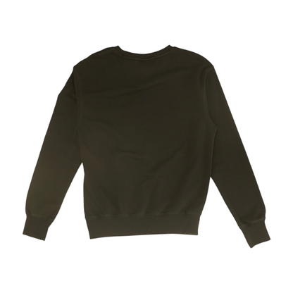 Black Solid Sweatshirt Pullover