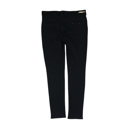 Black Solid Five Pocket Pants
