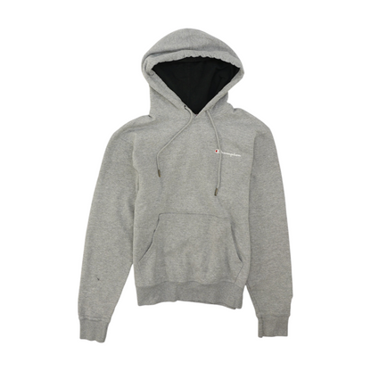 Gray Solid Hoodie Pullover