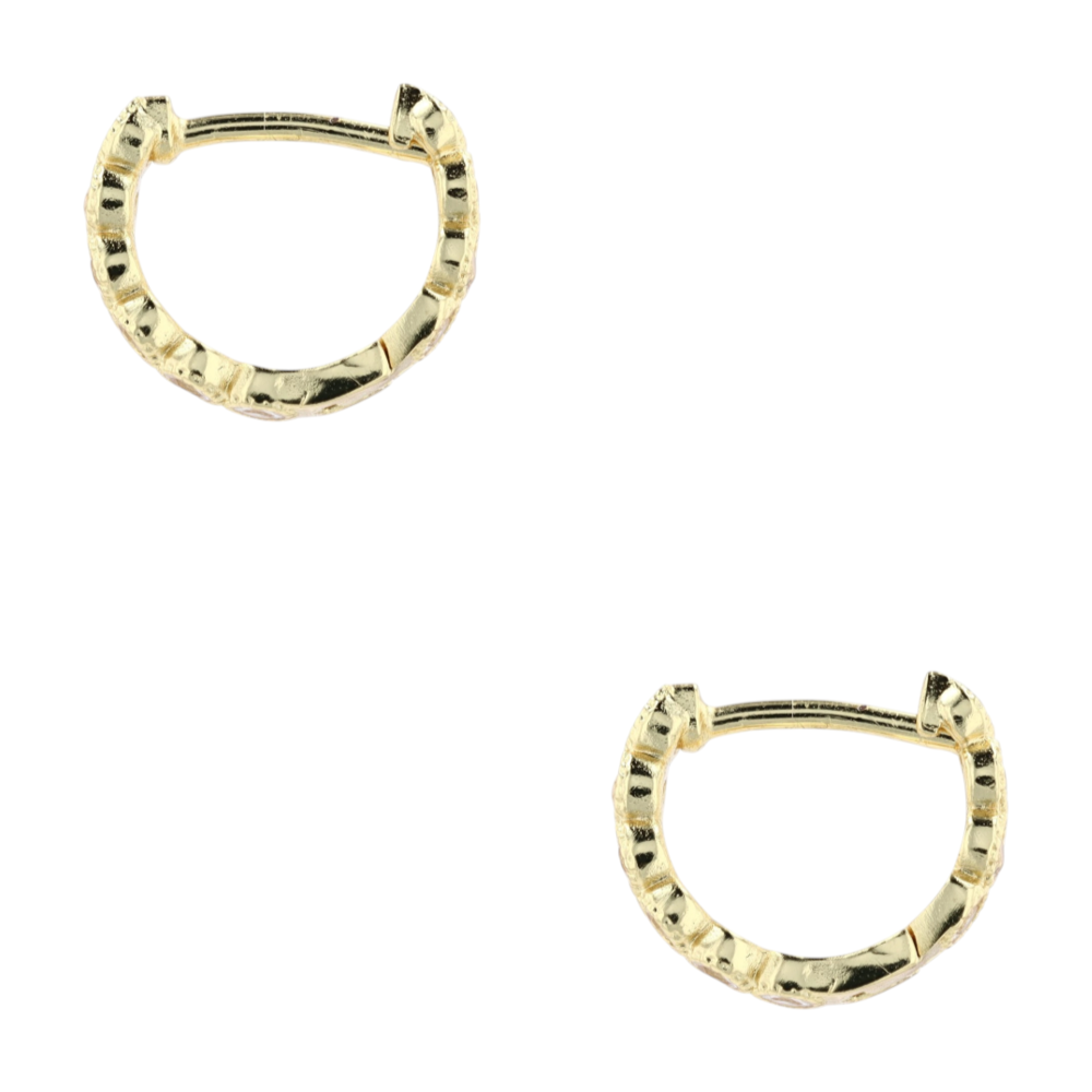 Gorjana Costume Cubic Zirconia Hoop Earrings – Image 2