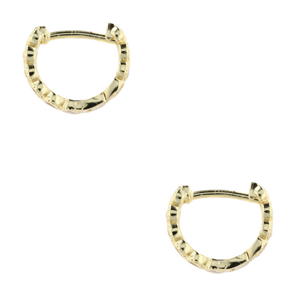 Gorjana Costume Cubic Zirconia Hoop Earrings – Image 2