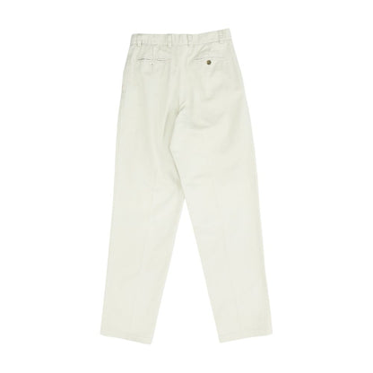 Beige Solid Khaki Pants