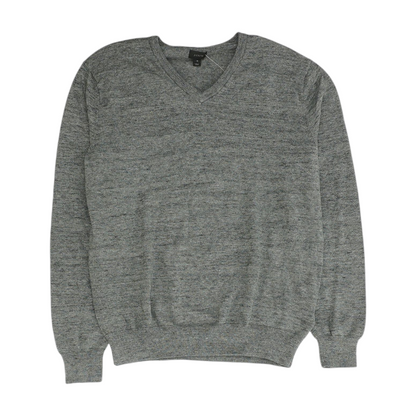 Gray Solid 1/4 Zip Sweater