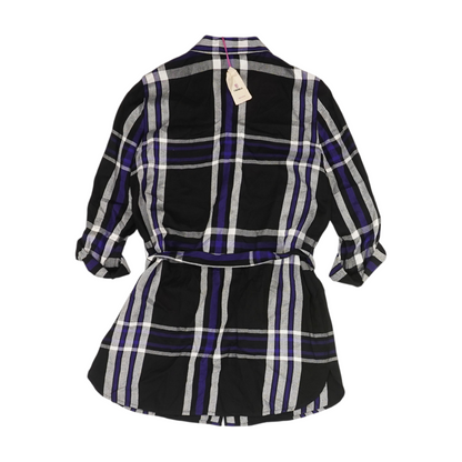 Black Plaid Button Down
