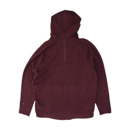 Burgundy Solid Hoodie Pullover