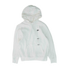 White Solid Hoodie Pullover