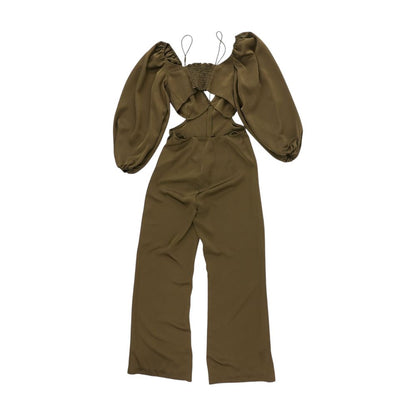 Green Solid Jumpsuit