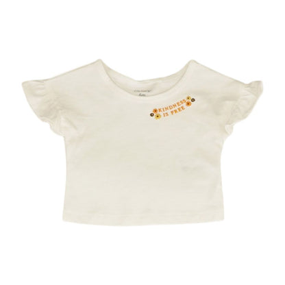 Ivory Solid Crewneck T-Shirt