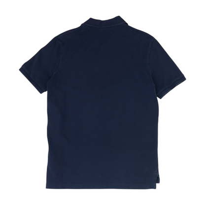 Navy Solid Short Sleeve Polo