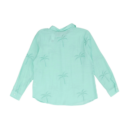 Green Button Down