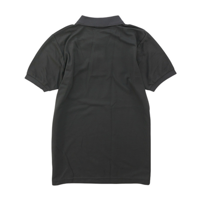 Gray Solid Short Sleeve Polo