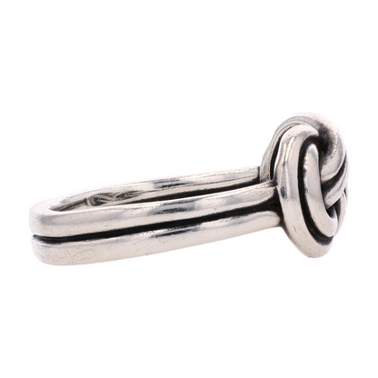 Sterling Silver True Love Knot Band Ring