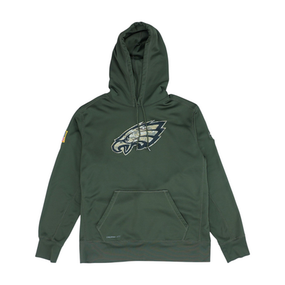 Olive Solid Hoodie Pullover