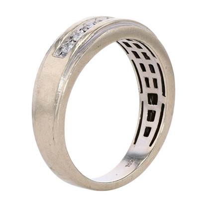 1/2 ctw 10K Sterling Silver Diamond Band